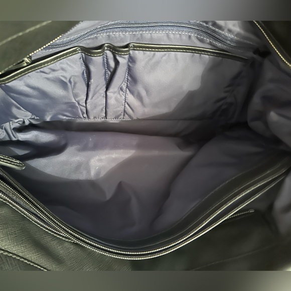 Tumi Black Leather Tote Bag - Picture 8 of 11